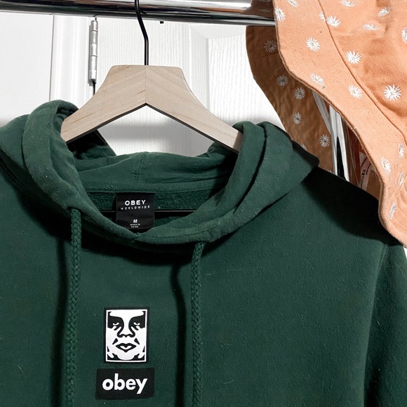 Obey Sweaters - OBEY green sweatshirt. Size: Medium